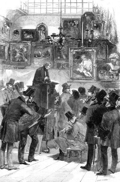 मेसर्स क्रिस्टी और मंटों, किंग स्ट्रीट, सेंट जेम्ज़, लंदन, 1856 में चित्र बिक्री द्वारा अज्ञात