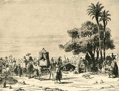 1890 में मक्का की यात्रा करने वाले तीर्थयात्री। द्वारा अज्ञात