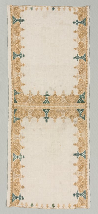 तकिया कवर, 1700s। द्वारा अज्ञात