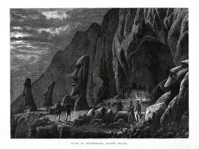 रॉनोरकाका का मैदान, ईस्टर द्वीप, 1877 द्वारा अज्ञात