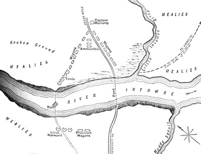12 मार्च, 1879, सी 1880 में इंटोमे नदी पर आपदा की योजना द्वारा अज्ञात