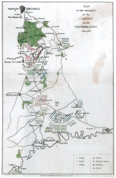 नीदरलैंड में अभियान के संचालन की योजना, जून 1815, 1816 द्वारा अज्ञात