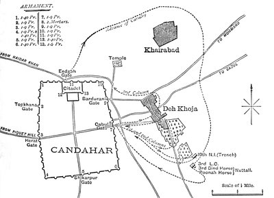 कंधार से छंटनी की योजना, 16 अगस्त, 1880, सी 1880 द्वारा अज्ञात