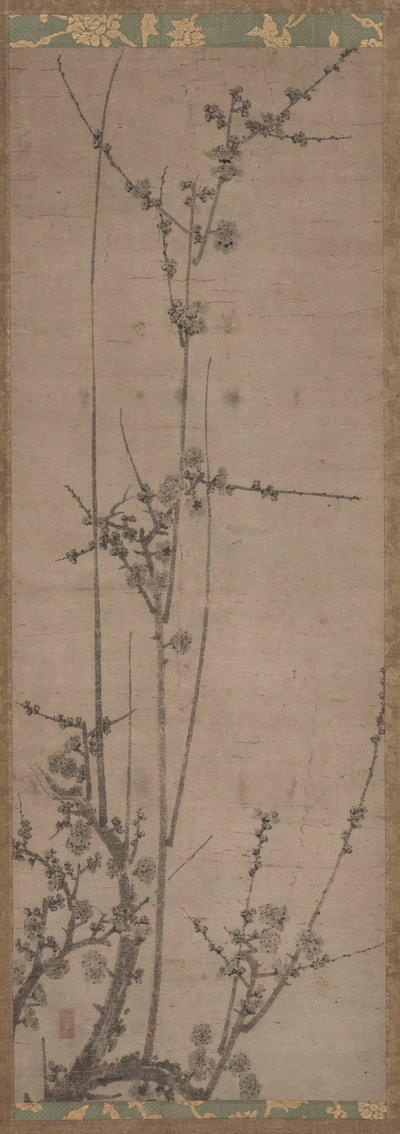 प्लम ब्लॉसम, 1336-92। द्वारा अज्ञात