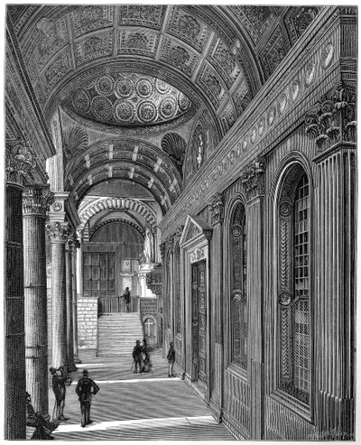 पाज़ी चैपल का पोर्टिको, सांता क्रूस बेसिलिका का फ़्लोरर, फ्लोरेंस, 1882 द्वारा अज्ञात