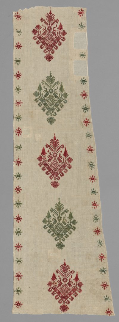 एक बिस्तर तम्बू का भाग, 1600s - 1700s। द्वारा अज्ञात