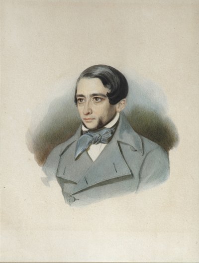 एंड्री अलेक्जेंड्रोविच क्रिएवस्की का पोर्ट्रेट 1810-1889, प्रारंभिक 1840 के दशक द्वारा अज्ञात