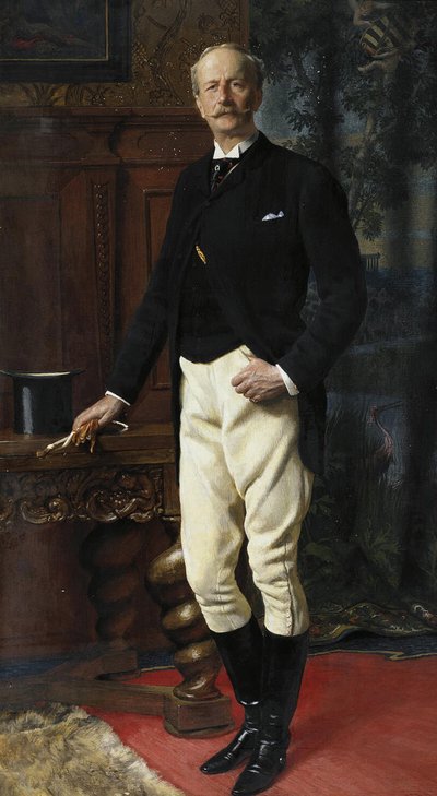 अर्नस्ट I का पोर्ट्रेट, ड्यूक ऑफ सैक्स-एलेन्टबर्ग 1826-1908, 1893 द्वारा अज्ञात