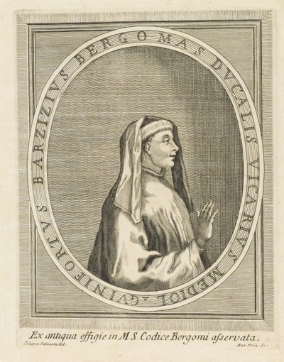 गैसपेरिनस डी बर्गमो का पोर्ट्रेट, 1716-1717। द्वारा अज्ञात