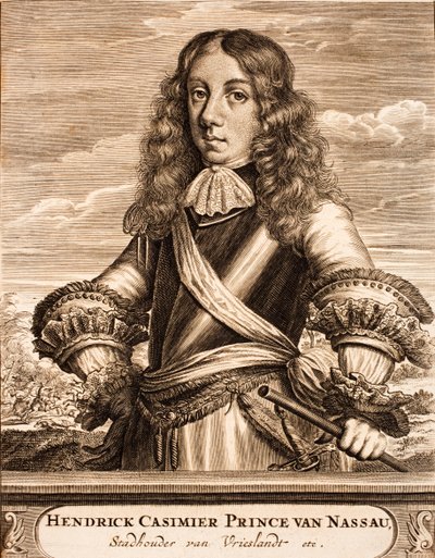हेनरी कासिमेर द्वितीय 1657-1696 का पोर्ट्रेट, प्रिंस ऑफ नासाओ-डाइट्ज़, 1675। द्वारा अज्ञात