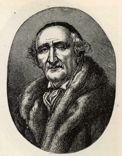 जोहान गॉटफ्रीड शाडो का पोर्ट्रेट 1764-1850। द्वारा अज्ञात