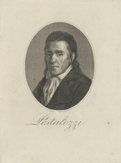 जोहान हेनरिक पेस्टालोज़ी का पोर्ट्रेट 1746-1827, 1805। द्वारा अज्ञात