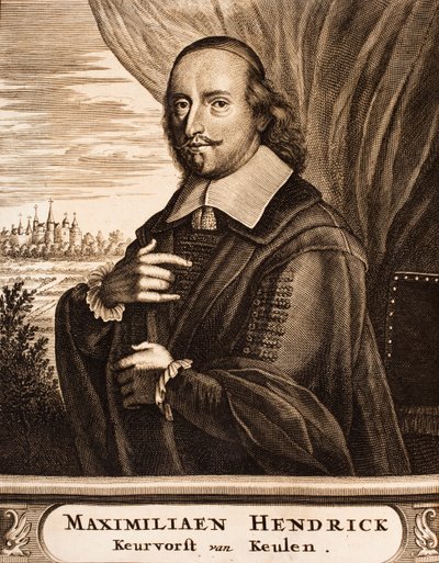 बवेरिया के मैक्सिमिलियन हेनरी का पोर्ट्रेट 1621-1688, कोलोन का आर्कबिशप, 1675। द्वारा अज्ञात