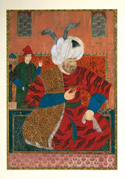 सेलिम द्वितीय 1524-1574 का पोर्ट्रेट, ओटोमन साम्राज्य का सुल्तान, 1570 से 1590 के बीच द्वारा अज्ञात