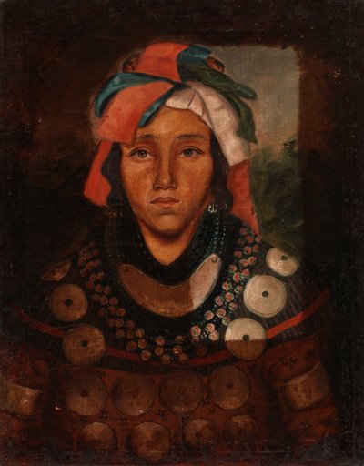 एक युवा सेमिनोल इंडियन का पोर्ट्रेट, लगभग। 1841-1845. द्वारा अज्ञात