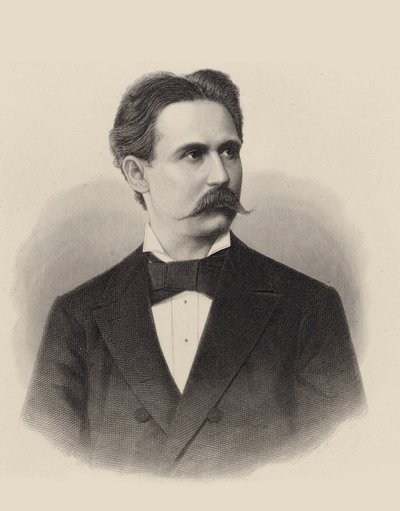 पियानोवादक और संगीतकार Xaver Scharwenka का चित्र 1850-1924, c. 1880. द्वारा अज्ञात