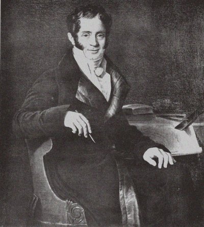 Ch के बाद आर्किटेक्ट कार्लो रॉसी का पोर्ट्रेट 1775-1849। Mitoire द्वारा अज्ञात