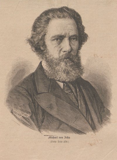 कलाकार मिहाली ज़िची का पोर्ट्रेट 1827-1906, 1877। द्वारा अज्ञात