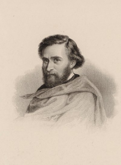 वायलिन वादक और संगीतकार एंटोन वालरस्टीन का चित्र 1813-1892। द्वारा अज्ञात