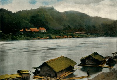ट्राई-हट पोस्ट, स्टिल्ट हाउस, 1900। द्वारा अज्ञात