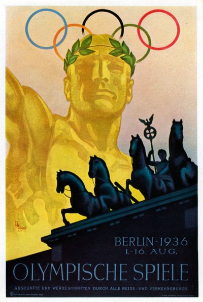 1936 के ओलंपिक खेलों के लिए पोस्टर, बर्लिन, 1936 द्वारा Unbekannt