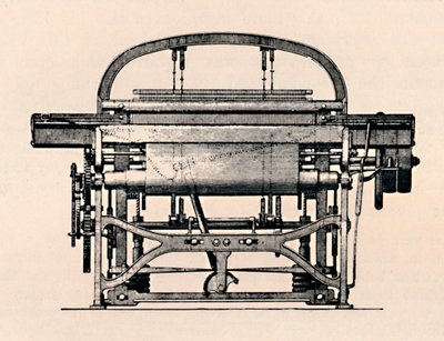 पावर लूम फ्रंट व्यू, 1836, 1904 द्वारा अज्ञात