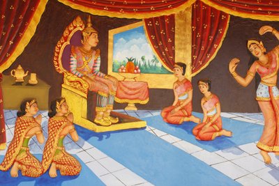 प्रीह प्रोम रथ मठ महल में नृत्य बुद्ध का जीवन, सिएम रीप, कंबोडिया द्वारा अज्ञात