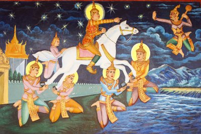 प्रीह प्रोम रथ मठ सिद्धार्थ गौतम अकेले महल में घूमते थे वे विलासिता जो कभी उन्हें प्रसन्न करती थीं, अब वे अजीब लग रही थीं, सिएम रीप, कंबोडिया द्वारा अज्ञात