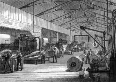 प्रेस रूम, डेली टेलीग्राफ के कार्यालय, फ्लीट स्ट्रीट, लंदन, 1882 द्वारा अज्ञात
