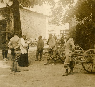 पुजारी कहते हैं खुली हवा में द्रव्यमान, c1914-c1918 द्वारा अज्ञात