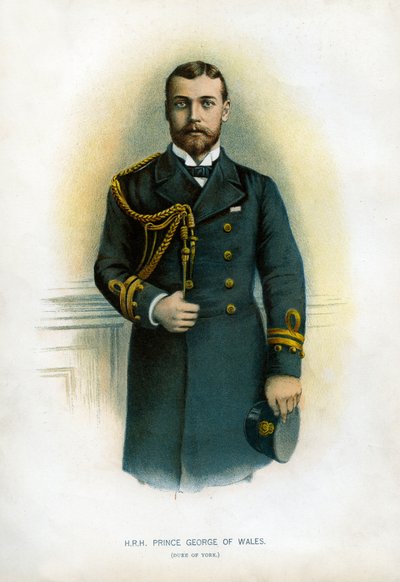वेल्स के राजकुमार जॉर्ज, ड्यूक ऑफ यॉर्क, 1890-1893 द्वारा अज्ञात