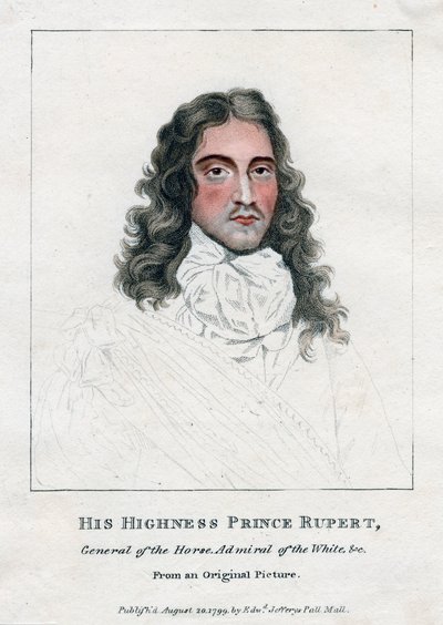 राइन के राजकुमार रूपर्ट, सैनिक और आविष्कारक, 1799 द्वारा अज्ञात