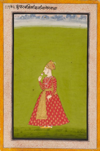 Prince Vijai Singh of Nagaur, son of Bakhat Singh, 1745 द्वारा अज्ञात