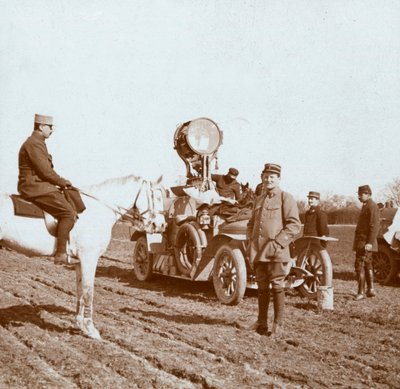 प्रोजेक्टर, चालन, उत्तरी फ्रांस, c1914-c1918। द्वारा अज्ञात