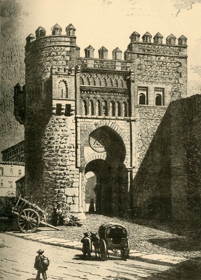 पुएर्टा डेल सोल, टोलेडो, 1890। द्वारा अज्ञात