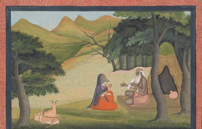 क्वीन चोलादेवी से पहले हर्मिट-सेज अंगिरस ... डिसपर्स्ड व्रतराजा से ..., सीए। 1790। द्वारा अज्ञात