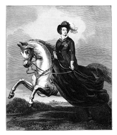 क्वीन विक्टोरिया, c1840 के दशक, 19 वीं सदी के अंत में द्वारा अज्ञात