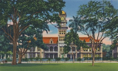 क्वींस रॉयल कॉलेज, त्रिनिदाद, BWI, c1940s। द्वारा अज्ञात