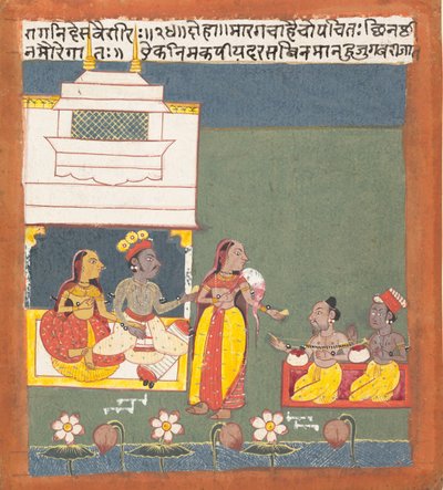 रागिनी देस वरीरी: डिसकरेक्टेड रागमाला सीरीज़ गारलैंड ऑफ़ म्यूज़िकल मोड्स, ca. 1680। द्वारा अज्ञात