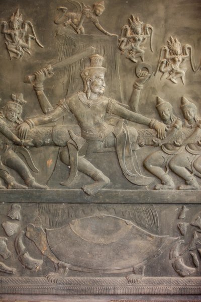 रामायण मूर्तिकला, सिएम रीप, कंबोडिया द्वारा अज्ञात