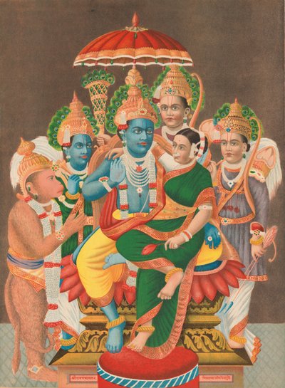 रामपंचायतम राम की सभा, 1878। द्वारा अज्ञात