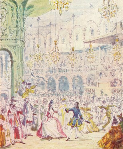 1842, 1903 में रानेलघ गार्डन में रोटंडा में रैंडुलफ और हिल्डा नाचते हुए द्वारा अज्ञात