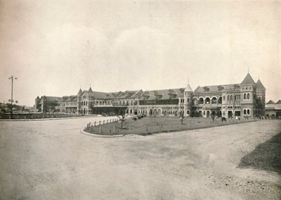 रंगून रेलवे स्टेशन, 1900। द्वारा अज्ञात