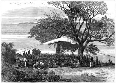 1879 में दक्षिण में ज़ुलु युद्ध, तुगेला के तट पर अल्टीमेटम पढ़ना द्वारा अज्ञात