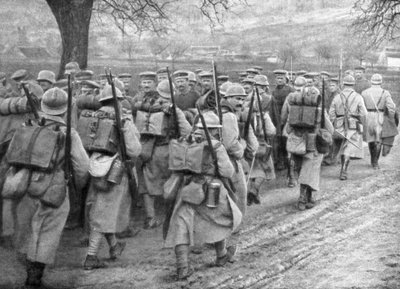 कैदी, प्लेसिस-डी-रॉय, पिकार्डी, फ्रांस, 30 मार्च 1918 को राहत देने वाली फ्रांसीसी पैदल सेना द्वारा अज्ञात