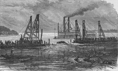 ड्रेजिंग द्वारा स्नैग्स को हटाना, 1883 द्वारा अज्ञात