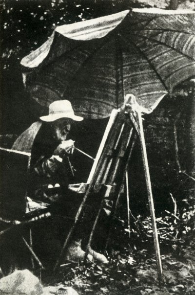 रेनॉयर पेंटिंग आउटडोर, c1910s, 1947। द्वारा अज्ञात