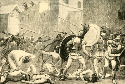 स्पार्टा से पाइर्रहस का खण्डन, 1890। द्वारा अज्ञात
