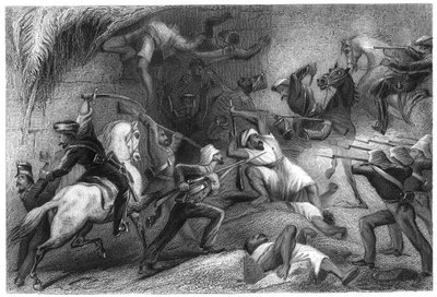दिल्ली से एक छंटनी का प्रतिकार, 1857, c1860 द्वारा अज्ञात