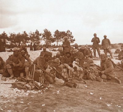 बाकी स्टॉप, शैम्पेन, उत्तरी फ्रांस, c1914-c1918 द्वारा अज्ञात
